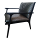 Leather lounge chair