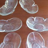 Lot de 6 ramequins en verre forme oblongue