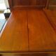 English asymmetrical chest of drawers - Art Deco - Mirror - 2 doors - 5 drawers - Mesh blond oak