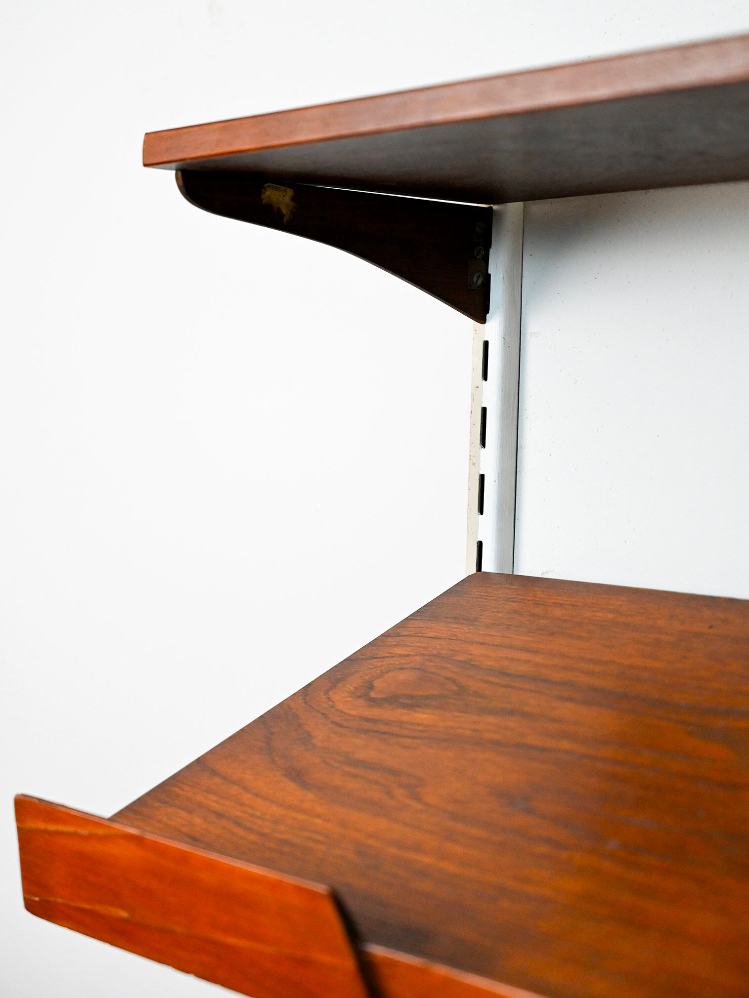 Swedish wooden shelving unit