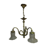 Brass chandelier