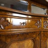 Rococo Revival Sideboard in Walnut and Veneer, 1850