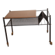 Black metal turntable table