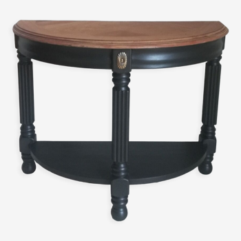 Small half-moon side table