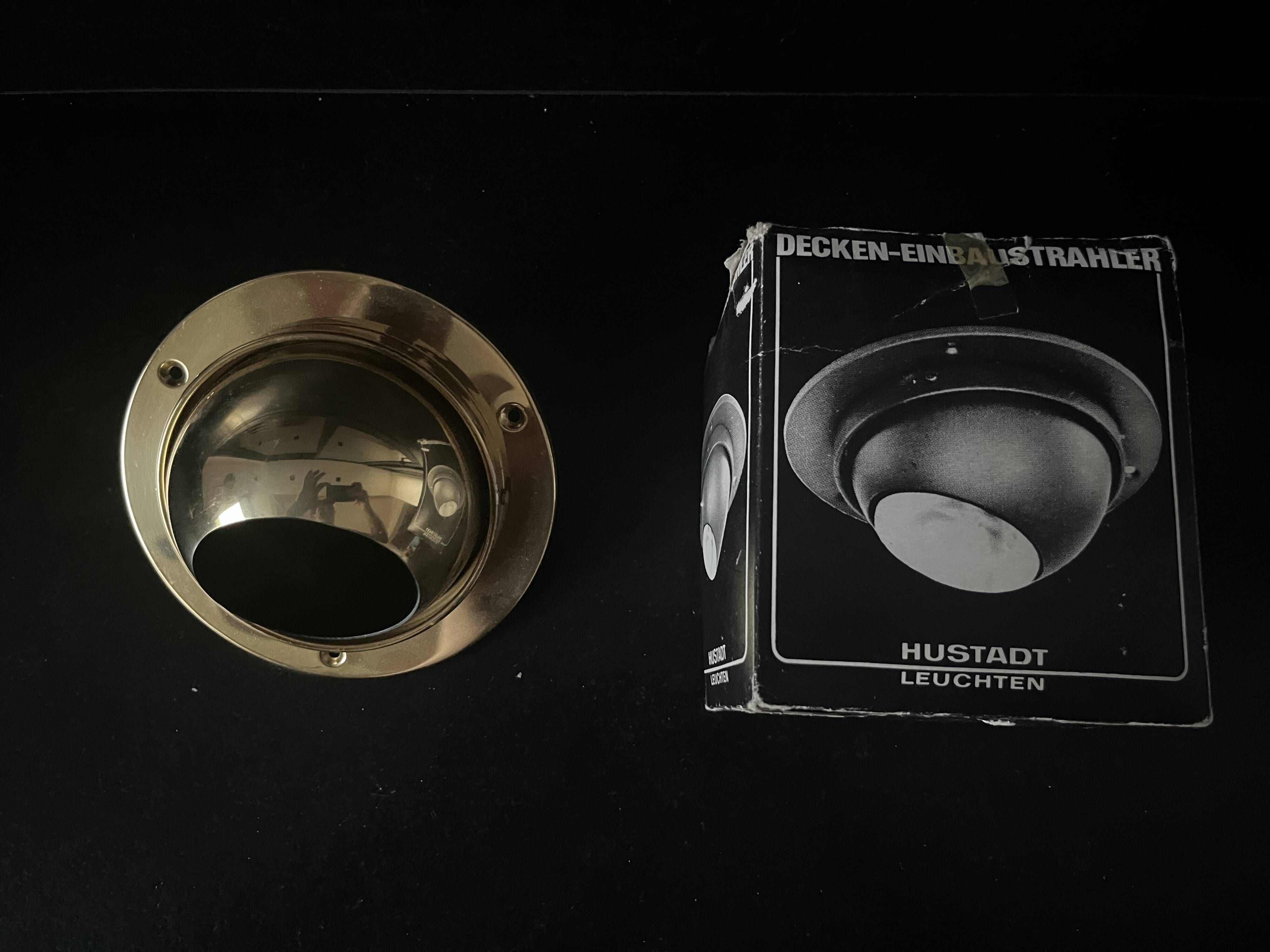 Orientable spotlight brass Hustadt Leuchten