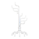 Grand candélabre David Klein-Saks / blanc / design postmoderne danois / années 1980