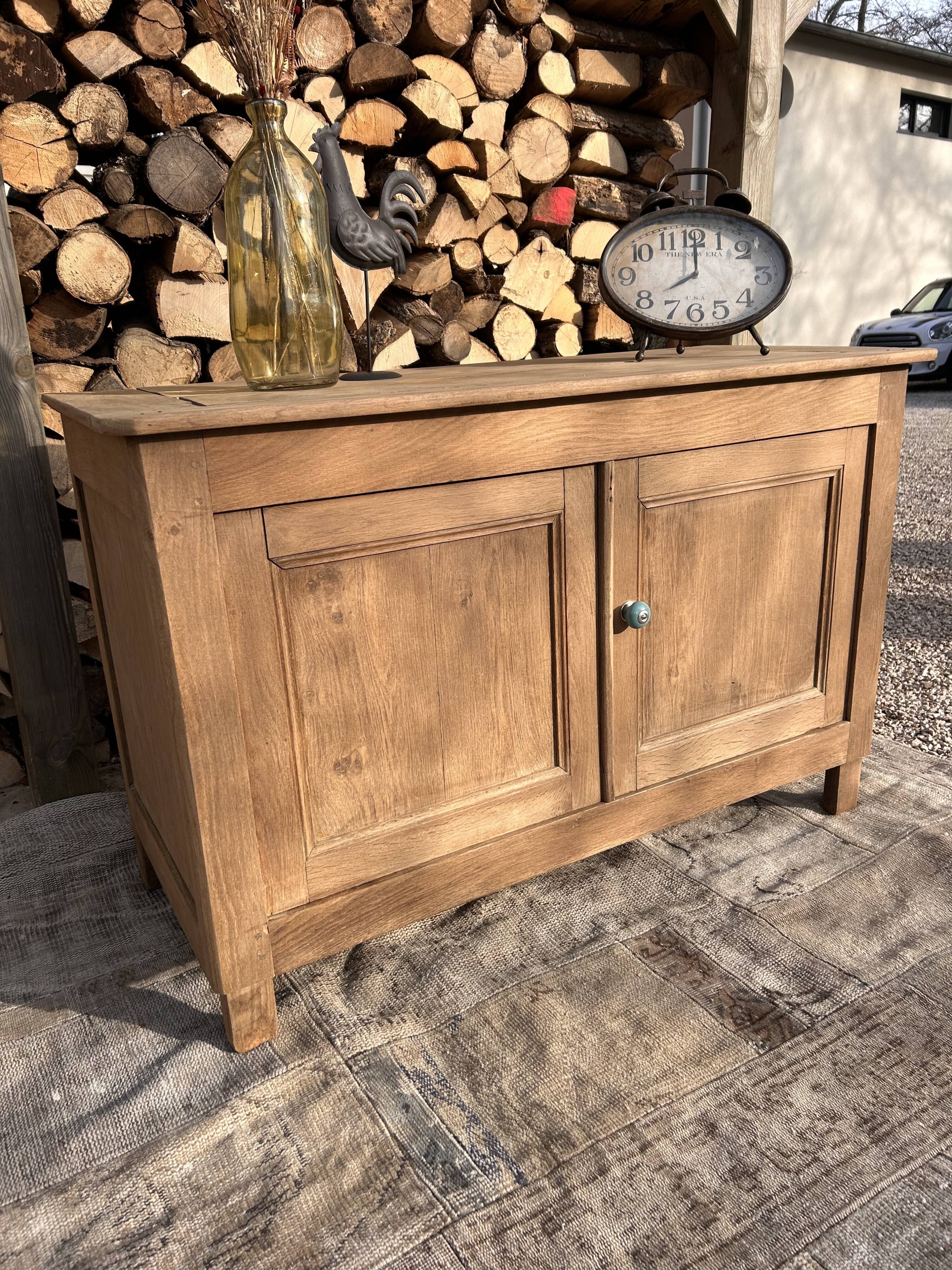 Renovated solid oak sideboard