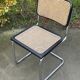 Chaise Cesca modèle b32 en chrome et noir par Marcel Breuer
