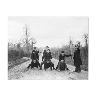 Ilford 310g black and white baryta paper silver photo comic scene 1920 40x60cm