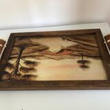 Service tray signed Luc Gérard-Elgé