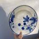 Blue earthenware salad bowl Moulin des loups