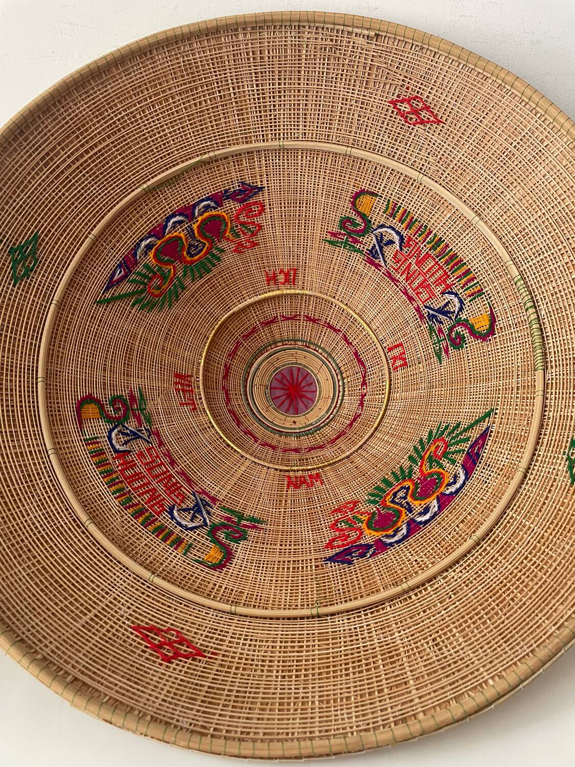 Embroidered Vietnamese hat