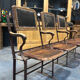 Old cinema chairs, early 20th century