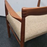 Vintage teak Danish design arm chair attributed to Bramin