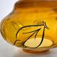 Vintage amber glass romantic hanging light