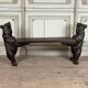 Two Bernese or Brienz bears, also known as Black Forest bears, forming a bench, 19th century