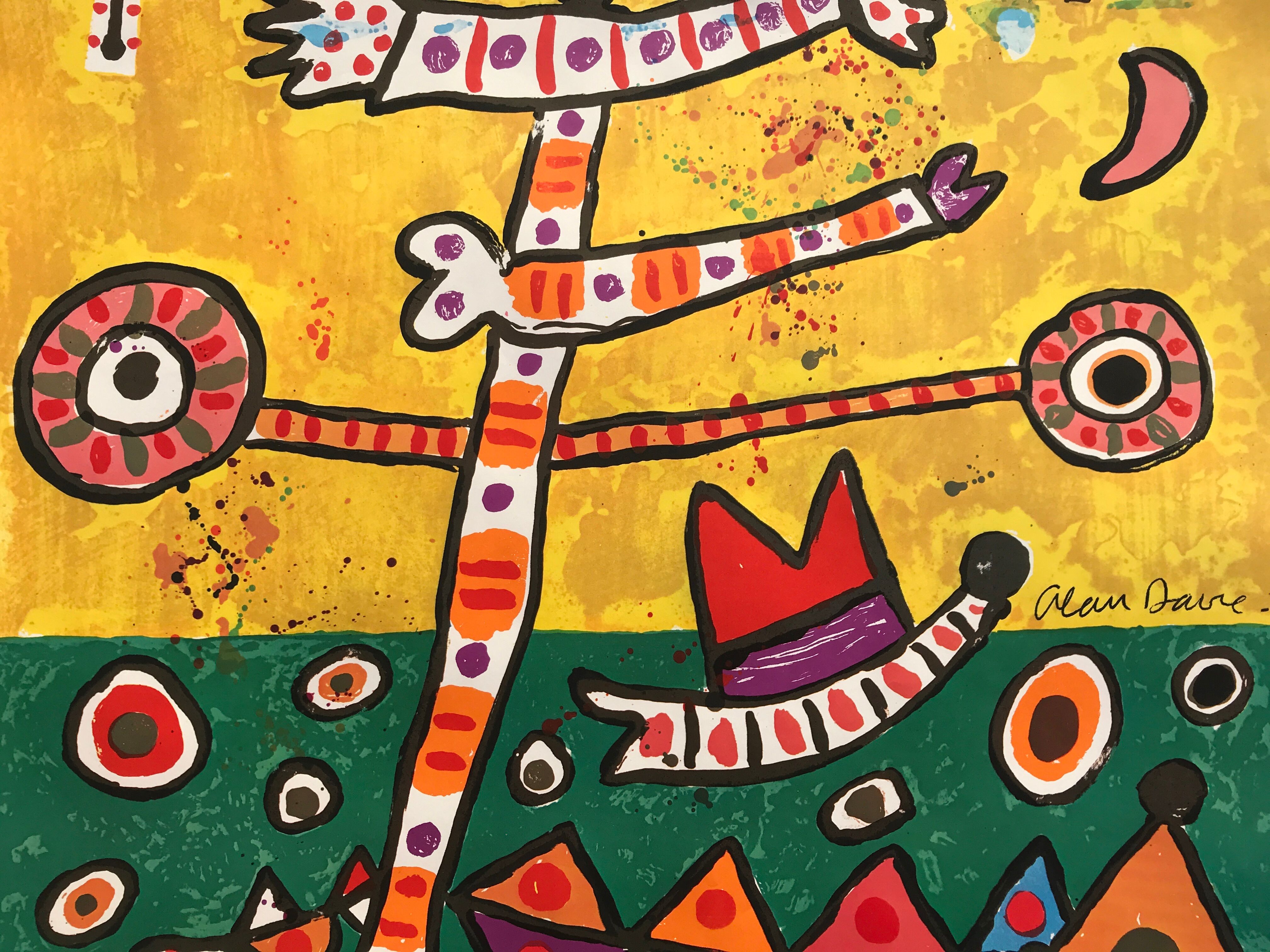 Davie allan (1920-2014) olympische spiele münchen, 1972. original poster