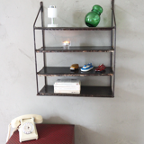 Wall shelf raw metal