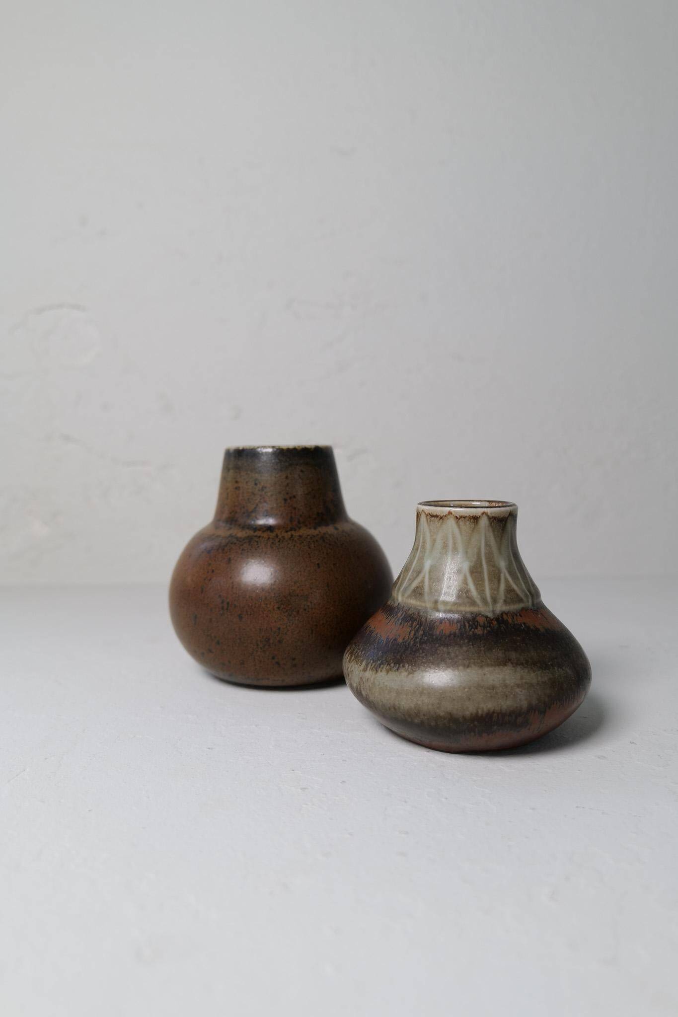 Collection of unique ceramic vases by Carl Harry Stålhane Rörstrand Sweden, 1950