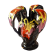 Multicolored flamed ceramic vase Vallauris