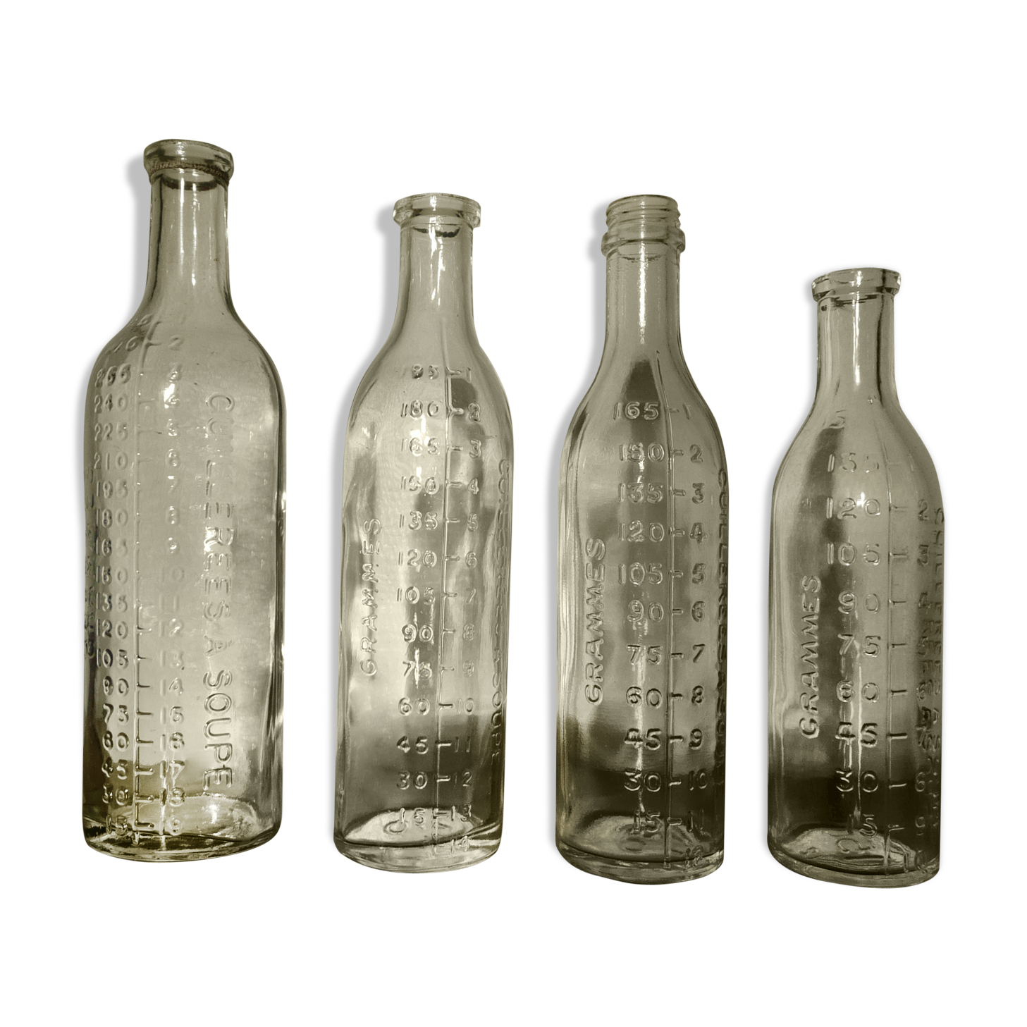 Graduated pharmaceutical bottles