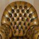 Vintage Leather Chesterfield Director's Armchair