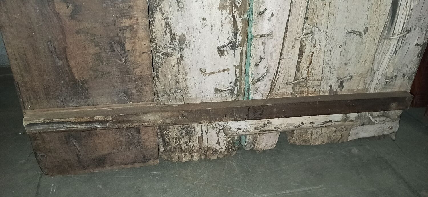 Old wooden door