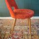 Paire de chaises moumoute vintage