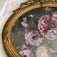 Oval flowery painting