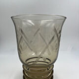 Vase en verre fumé
