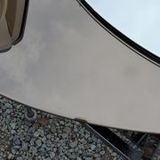 Miroir ovale avec 2 appliques double tains d’Antonio Lupi des années 80c