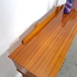 Side table met lades en messing details uit Zweden, kinder bureau