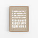 Abstract beige giclee print, 50x70cm