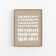 Abstract beige giclee print, 50x70cm