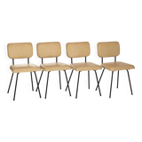 Set of 4 chairs by André Simard, Airborne, 1950