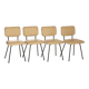 Série de 4 Chaises d'André Simard Airborne 1950