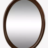 Set of 11 vintage wooden mirrors >60cm