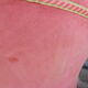 Pair of pink velvet toad armchairs