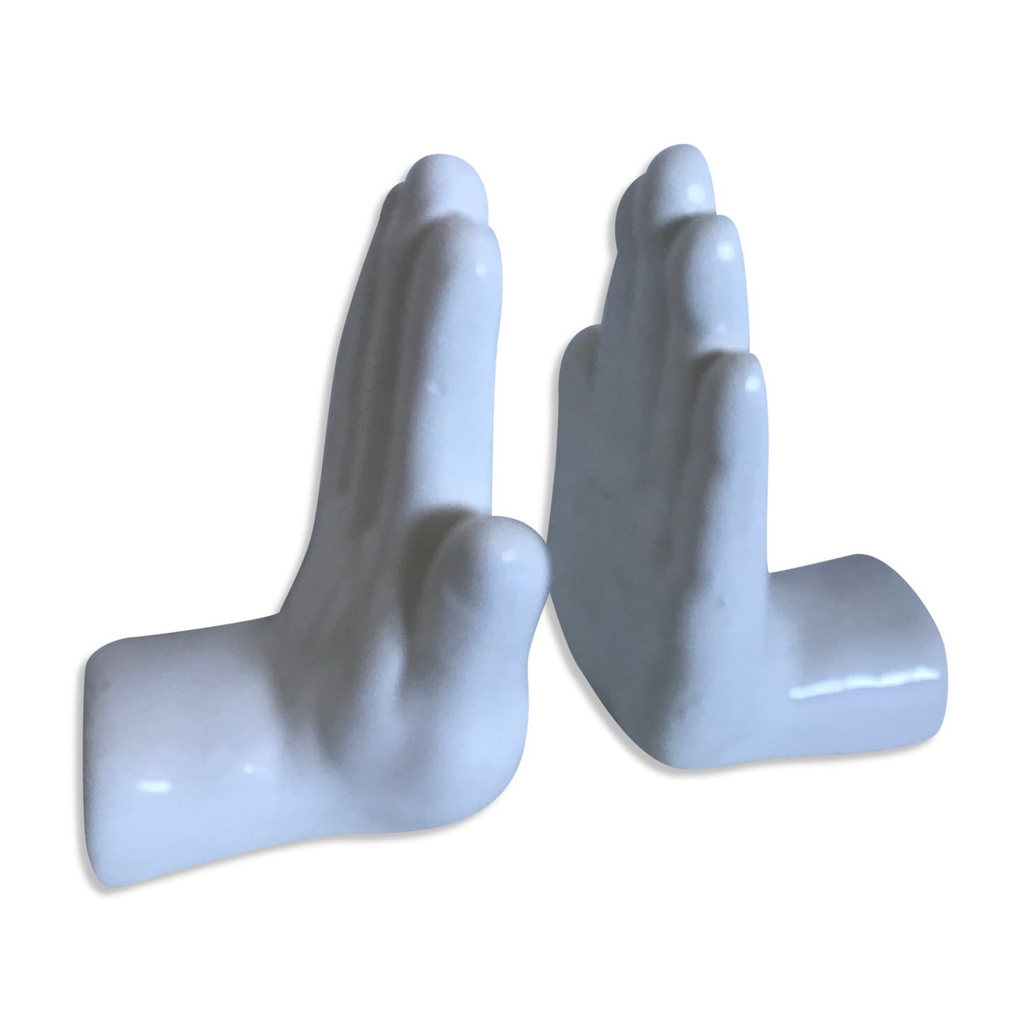 Pair of vintage book clamts