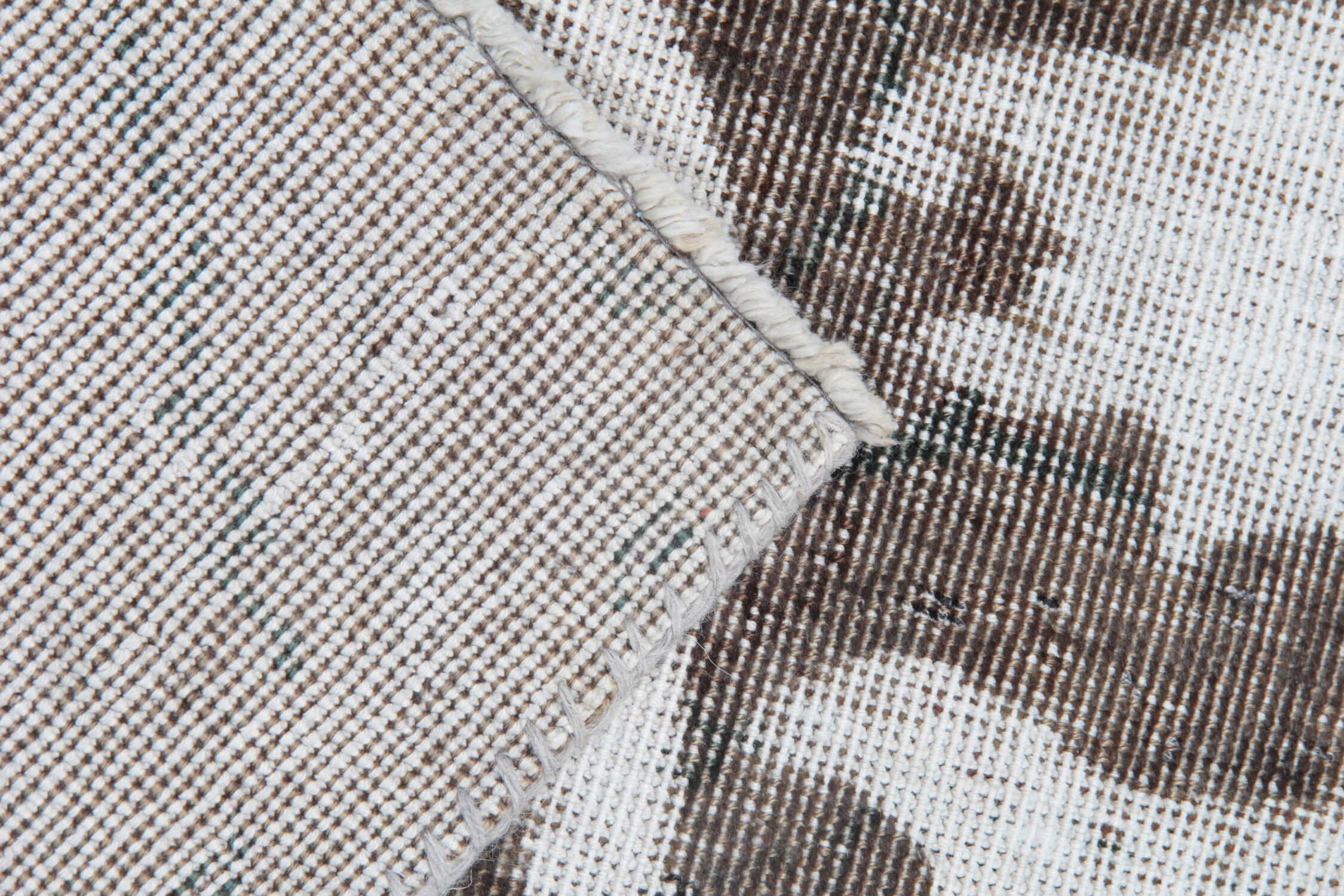 Persian hand woven overdyed wool carpet traditional oriental grey area rug- 0.90x139cm