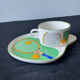 Tea/coffee cup and sport tennis saucer