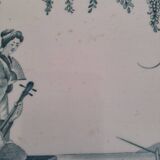 Creil and Montereau trivet with Japanese decor