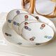 Set of 4 coasters + 1 plate, Winterling Bavaria porcelain, 1960s