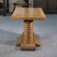 Oak side table attributed to Gaston Poisson, 1960s.