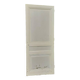 Communication door h221xl90cm old paneled, molded, interior