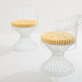 Mathieu Matégot pair of Anthéor armchairs 1950s