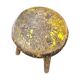 Tabouret en bois primitif sur trépied / hauteur 52 cm