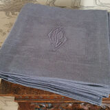 Set of 10 old napkins