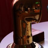 Lampe de table en laiton et bois
