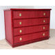 Commode vintage Dal Vera en bambou et osier, 1960